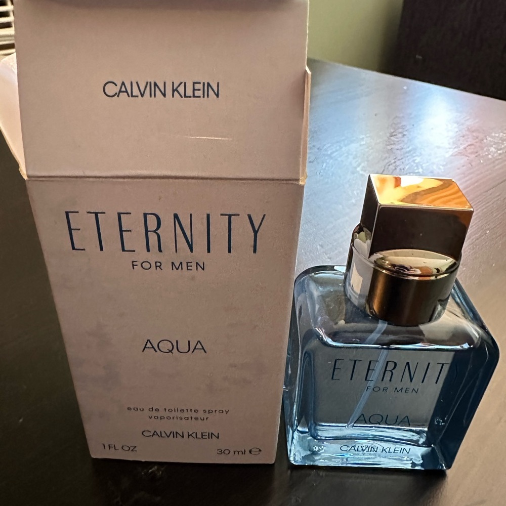 Eternity for men new in box cologne bottle 1fl oz